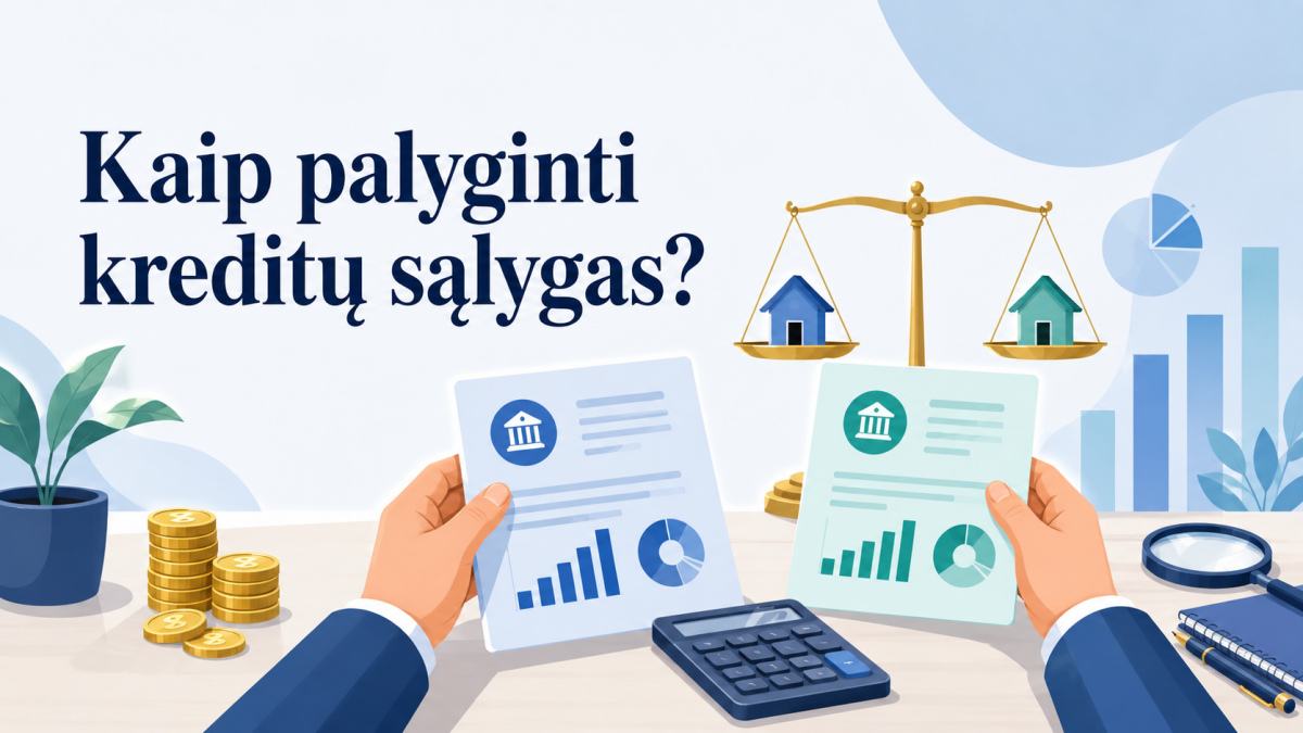 Kaip palyginti kreditų sąlygas?